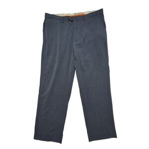 TOMMY BAHAMA Gray Silk Cotton Blend Slacks Pants Size 36x30 Mens Work Trousers